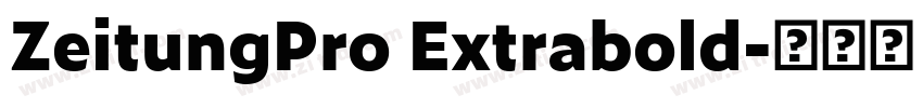 ZeitungPro Extrabold字体转换